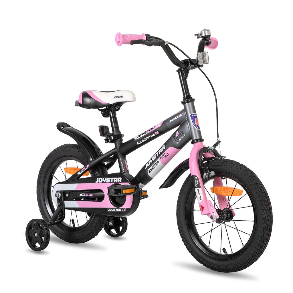 JOYSTAR Berry 16 Zoll Kinderfahrrad für 2-13 jährige Jungen & Mädchen, Jungenfahrrad mit Stabilisatoren