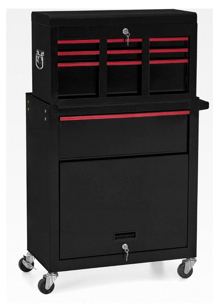 2-in-1 Friseurwagen mit 5 Schubladen, Schrank und 6 Haken, Bedienungswagen mit Rollen, abschließbarer Friseur Arbeitswagen, Beauty Salon Trolley a...