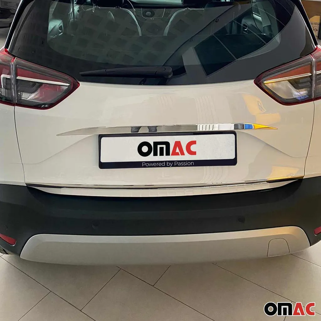 Profilo Cromato Inferiore Bagagliaio Opel Crossland X 2017-2021 Inox