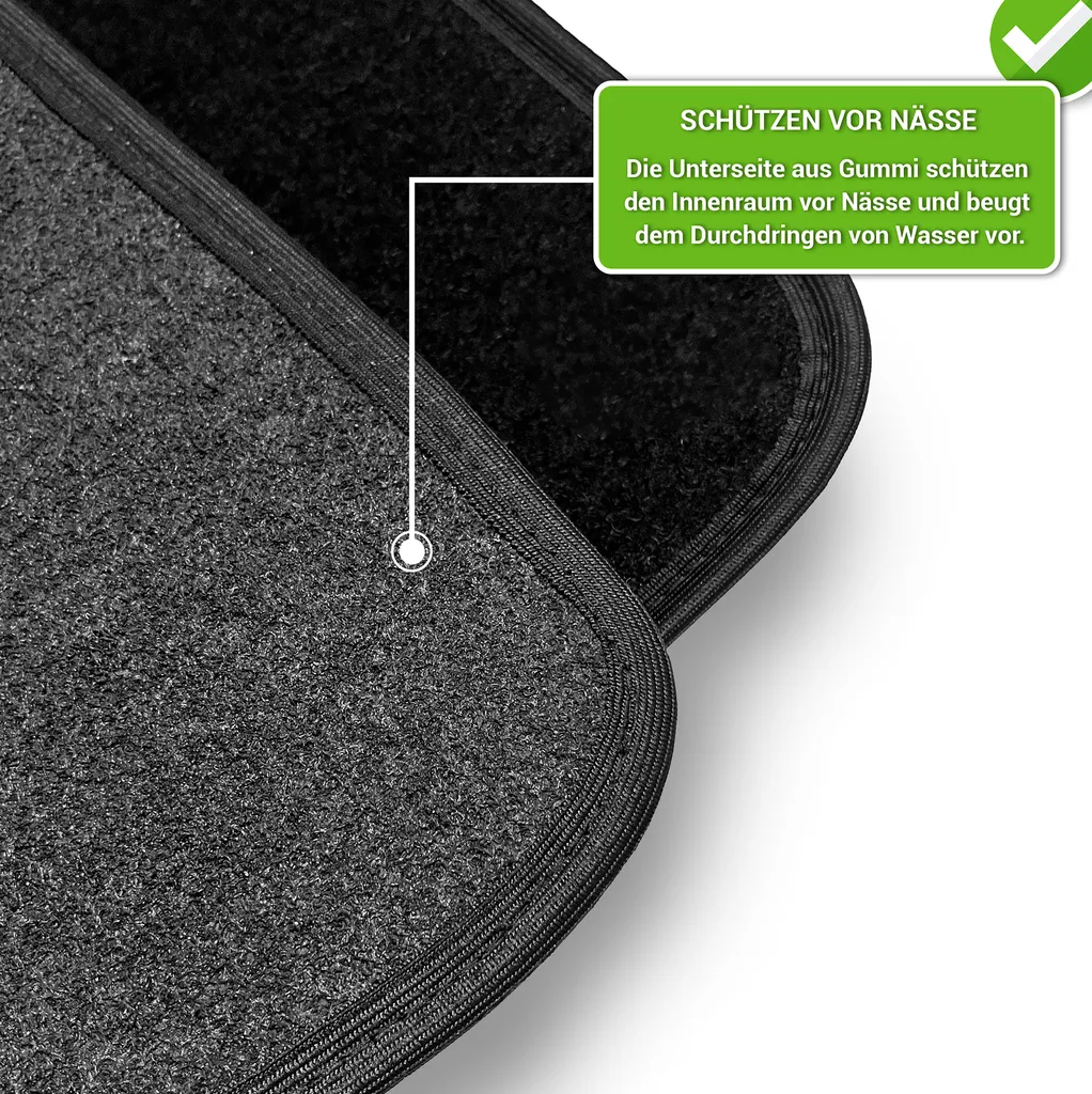Ricambio Tappetino Conducente Toyota Verso 2009-2018 Nero Velours - 6