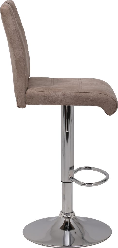 2er Set Barhocker Miranda - Microfaser Beige -  Produktbild 7