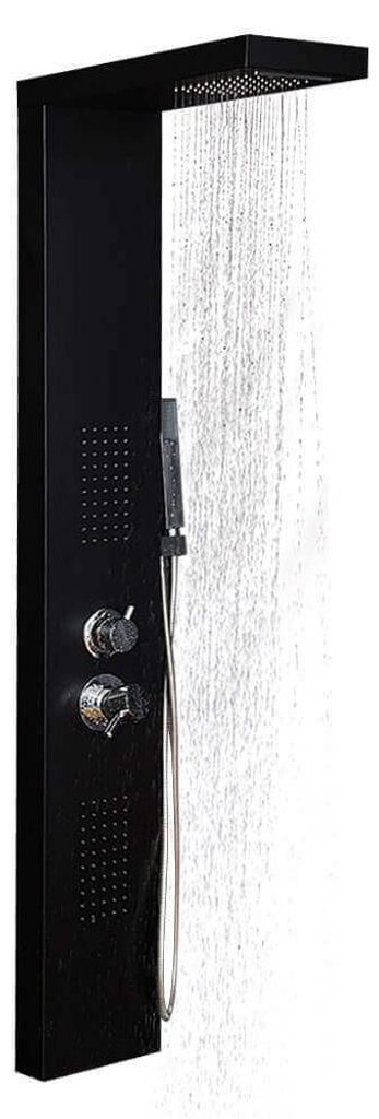 Duschpaneel Cascata black Produktbild 