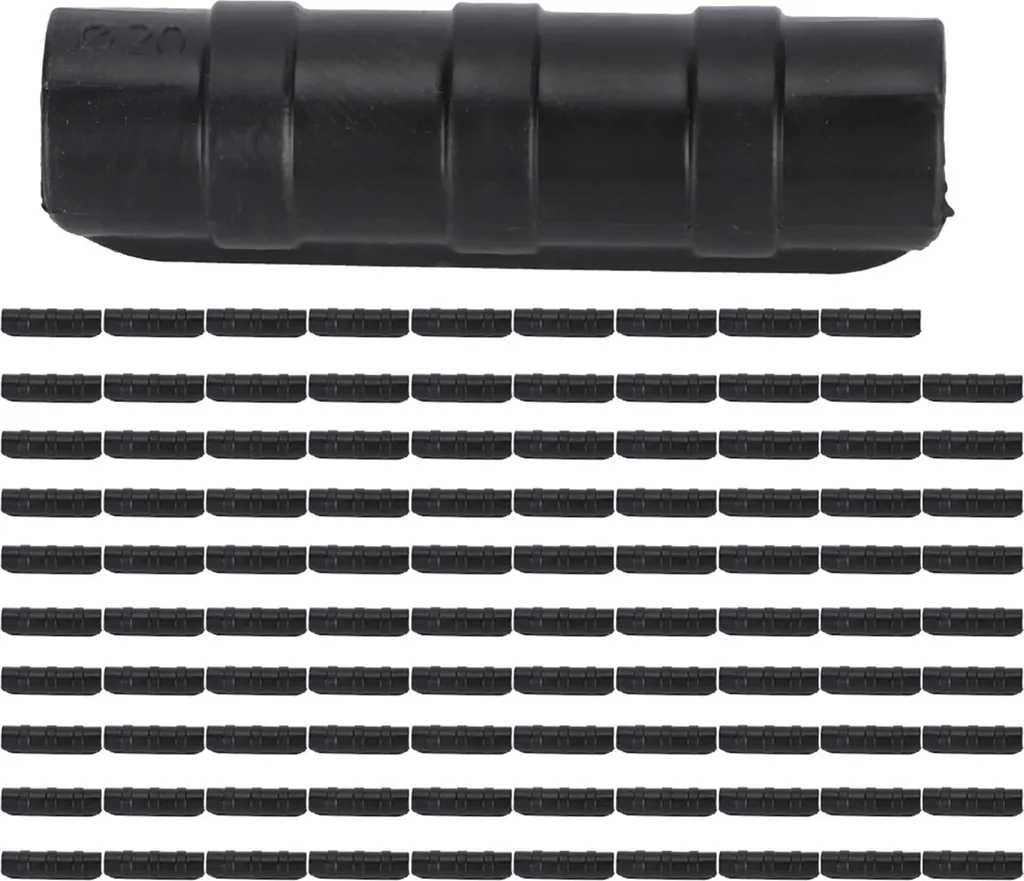 Clip pour Tube de Serre 20mm Noir Haute Résistance Fixation Net Jardin