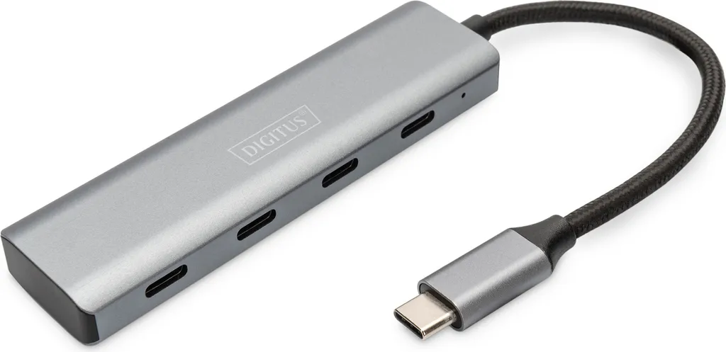 DIGITUS DA-70246 DIGITUS USB-Hub DA-70246 4-fach grau