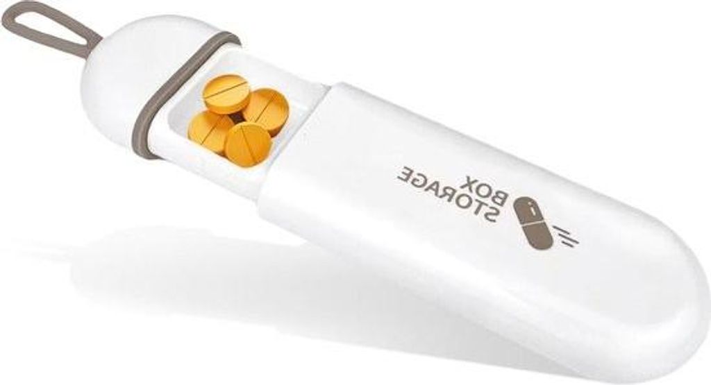 Kleine Pillendose für unterwegs – Aufbewahrungsbox für Nahrungsergänzungsmittel und Vitamine mit 3 Fächern – BPA-frei und stilvolles Design...