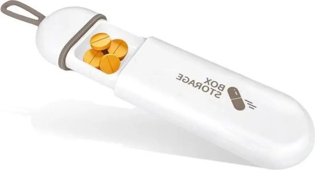 Pilulier de voyage compact pour vitamines et compléments - Format de poche