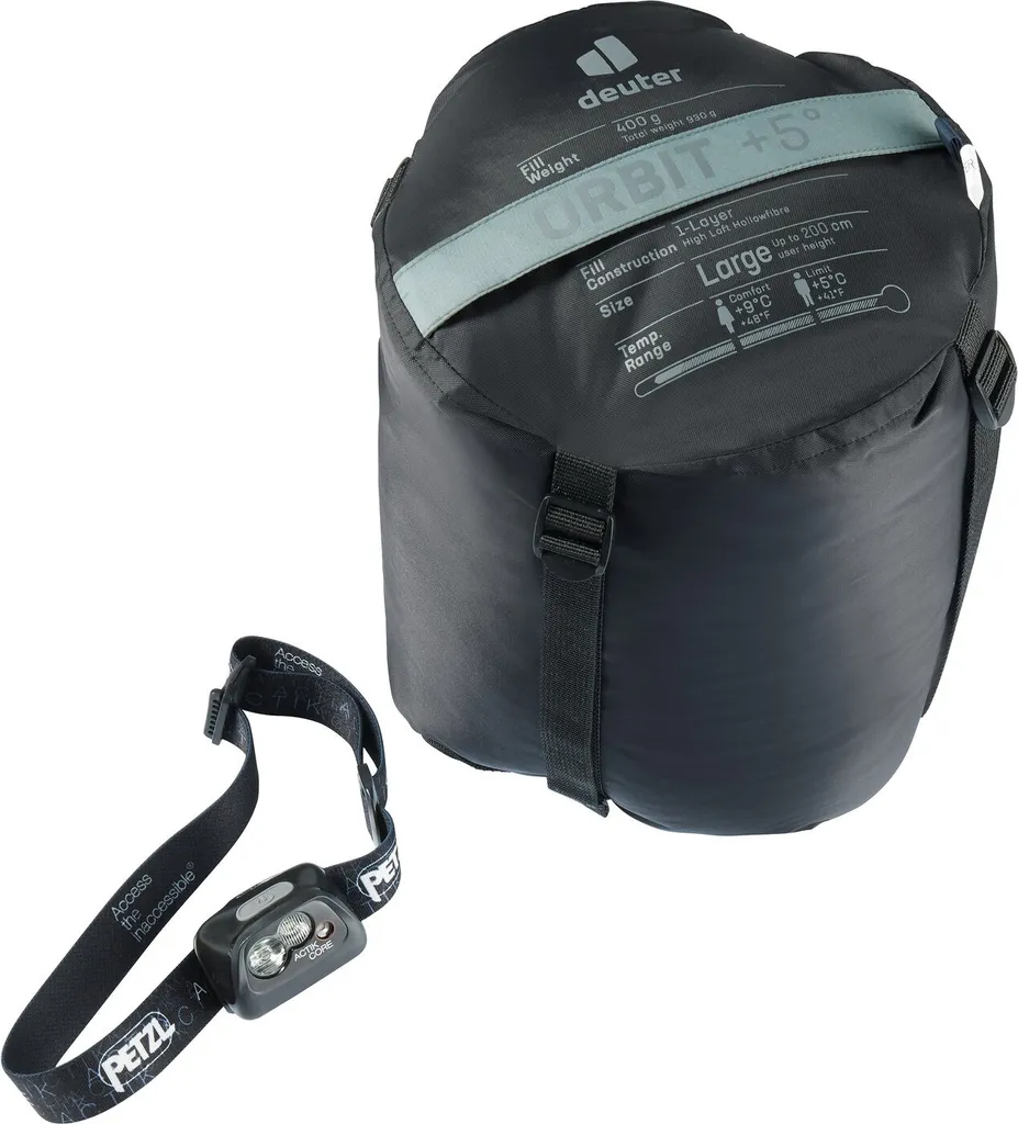 Sac de couchage synthétique Deuter Orbit +5° Reg gris Shale-Ink 1