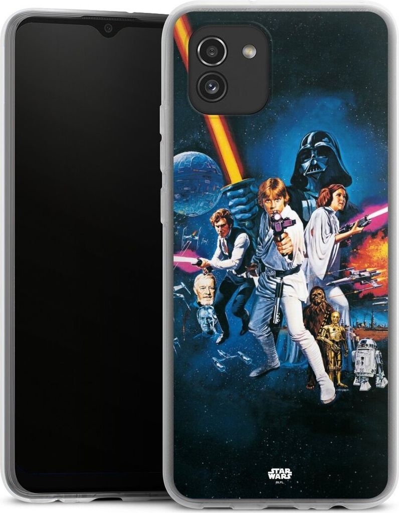 DeinDesign Handyhülle für Samsung Galaxy A03 Silikon Hülle Case Smartphone Schutzhülle Episode IV Fanartikel Star Wars