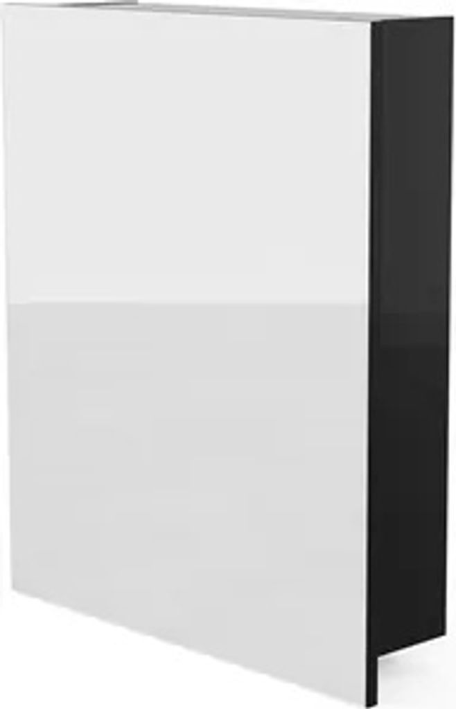 Spiegelschrank Schwarz Matt - 50x60x14 cm - Produktbild 5