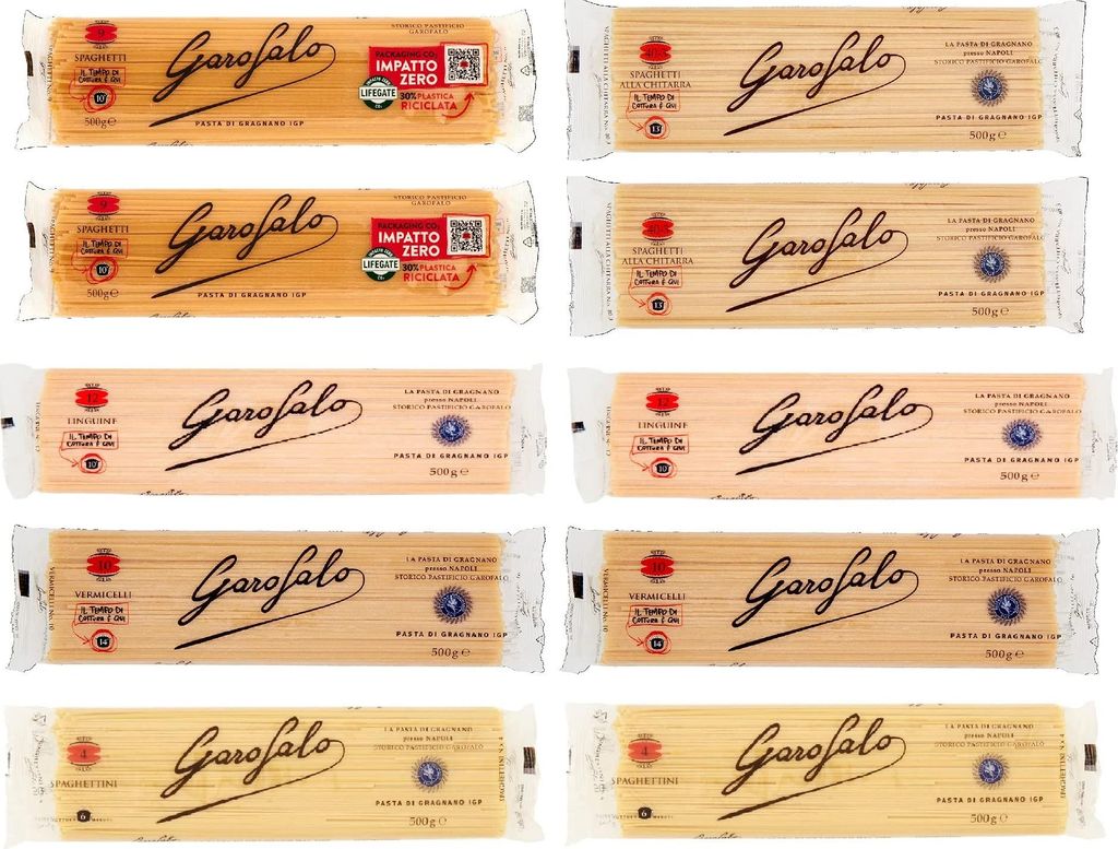 TESTPAKET Pasta Lange Pasta (10x 500g) Italian Hartweizengrieß Nudeln + Italian Gourmet polpa 400g