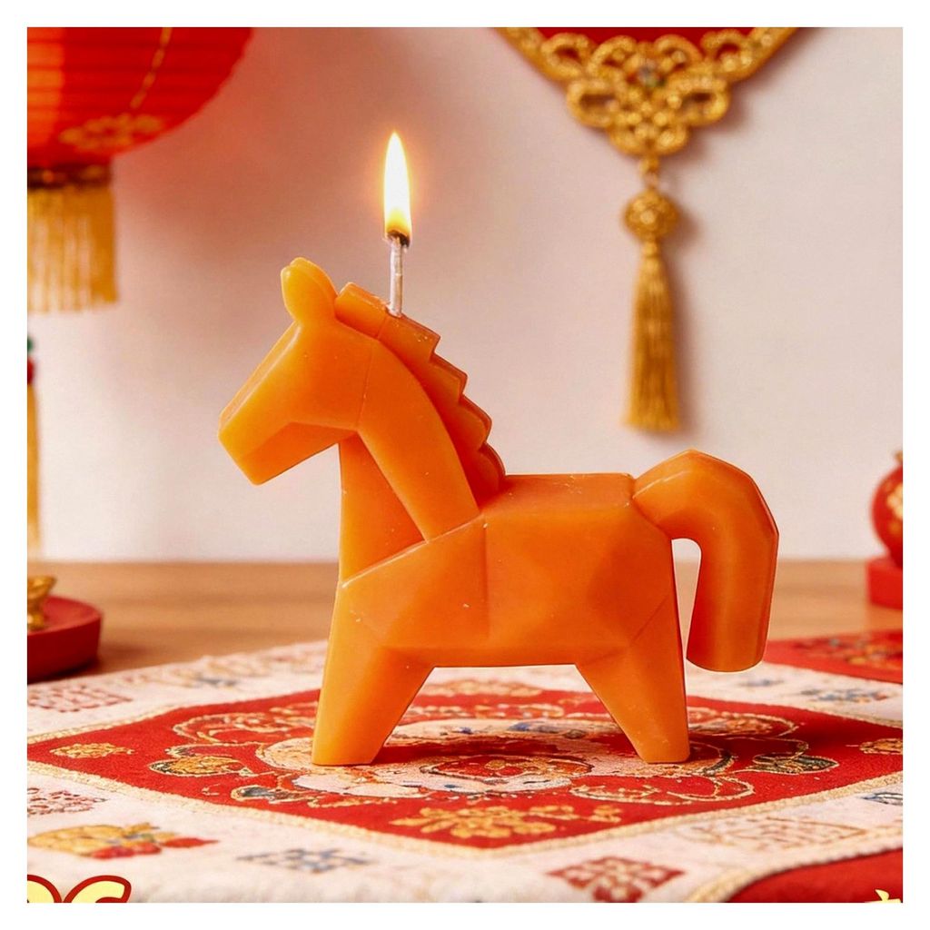 Duftkerze | Kulturelle Dekoration für das Chinesische Neujahr - Für Wohnzimmer, Schlafzimmer, Schreibtisch, Geschenk für Frauen und Mädchen