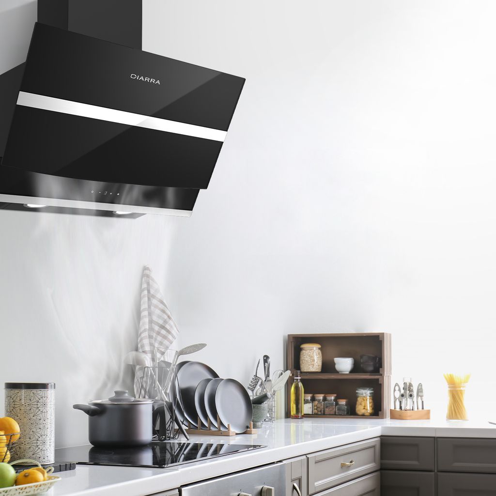 CIARRA A+++ 650 m³/h Dunstabzugshaube 60 cm Kopffreihaube Produktbild 2