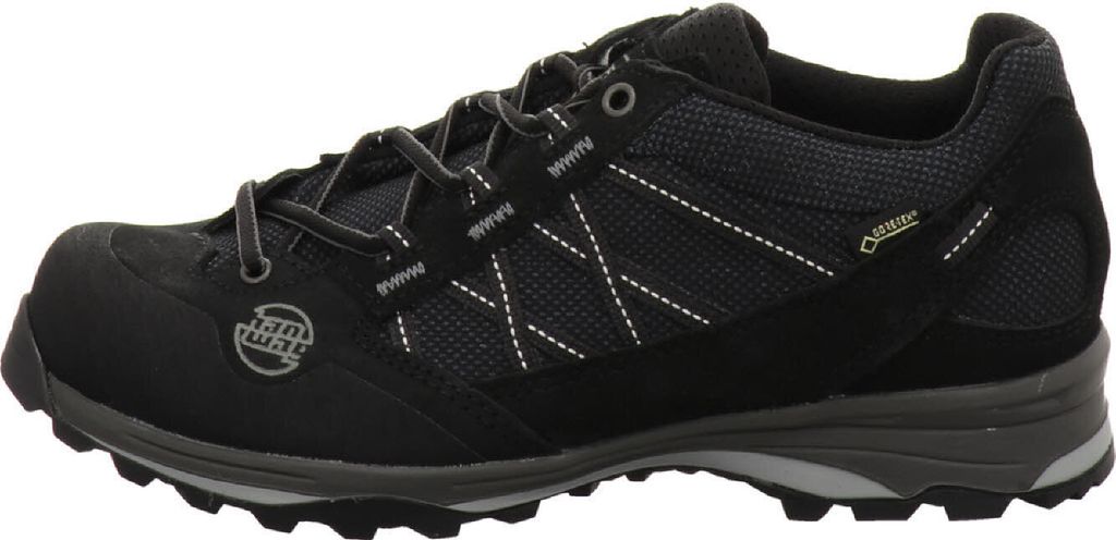Hanwag Damen Wanderschuhe Belorado II Low Bunion Lady GTX wasserdichter Freizeitschuhe Schwarz