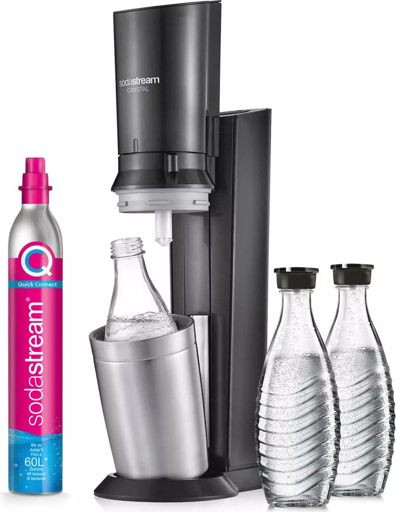 SodaStream Crystal 2.0 Aktionspack Wassersprudler, Titan, Produktbild 16