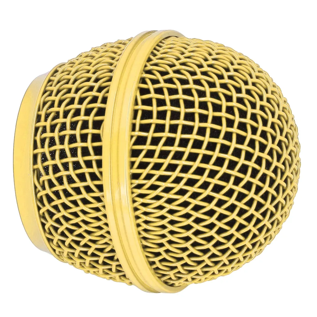 Griglia di ricambio del microfono, sostituzione della testa del microfono, testa a sfera di ricambio del microfono a griglia, testa a griglia del microfono a maglia, griglia a sfera di ricambio del microfono, griglia a maglia di ricambio per i microfoni SM58S - 5