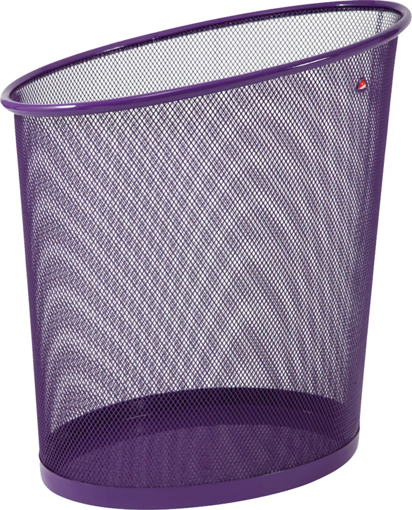 ALBA MESHCORB P Corbeille à Papier en Métal Déployé 18L Coloris Prune