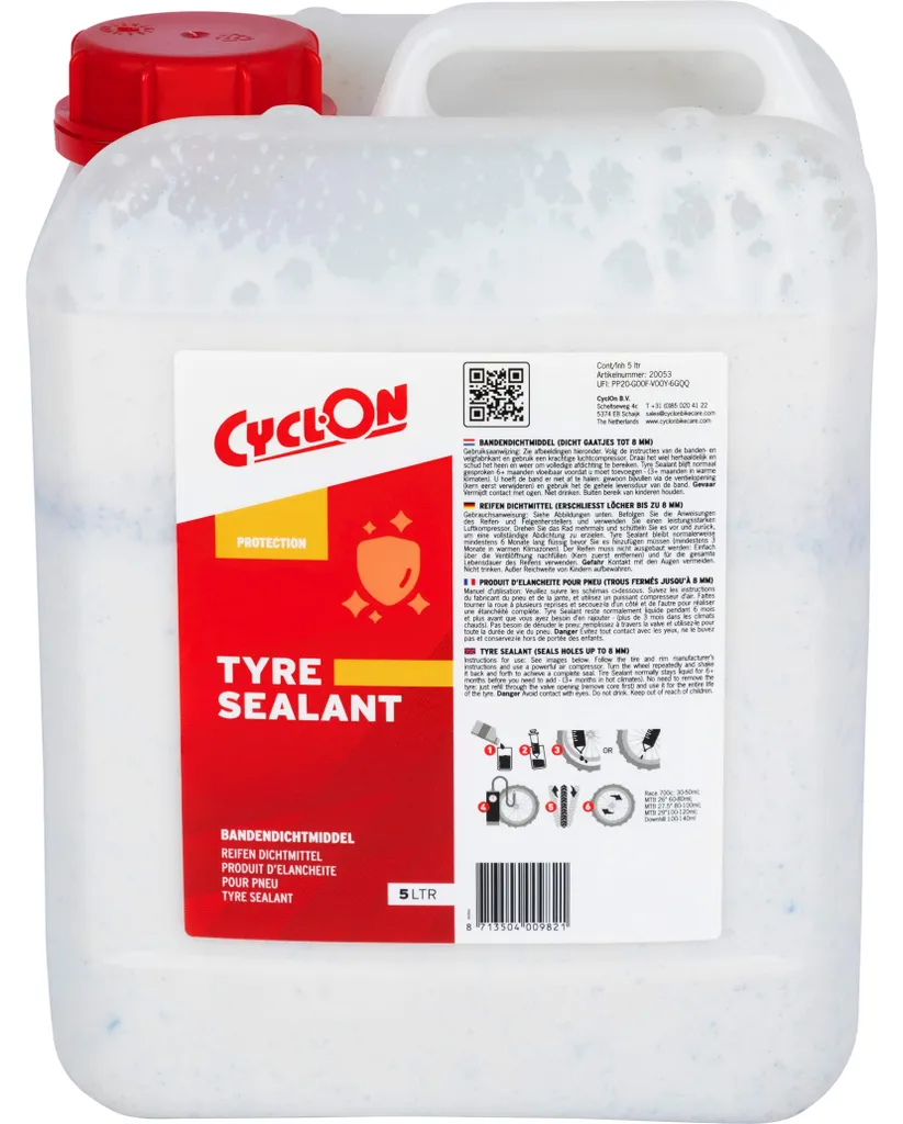 Cyclon HQ Tyre Sealant 5L liquide anti-crevaison tubeless vélo