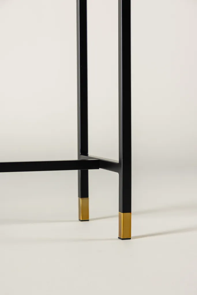 Petite console marbre noir Dipp 30x100 cm pour entrée étroite - 13
