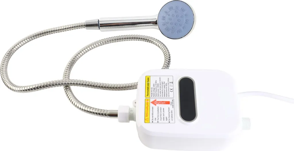 Mini chauffe-eau instantané pour cuisine et douche kit complet LCD