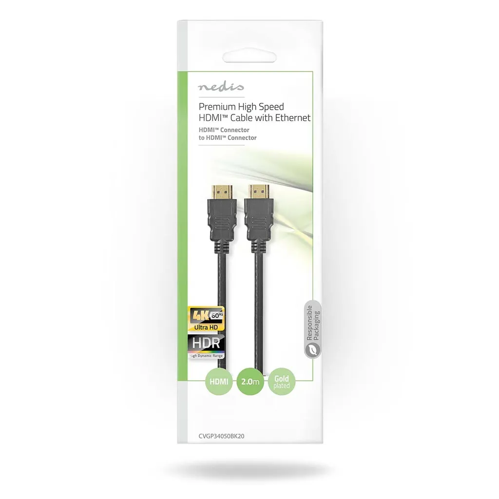 Cavo HDMI 2.0 4K UHD 18Gbps 2m | Supporto HDR e ARC | Professionale - 5