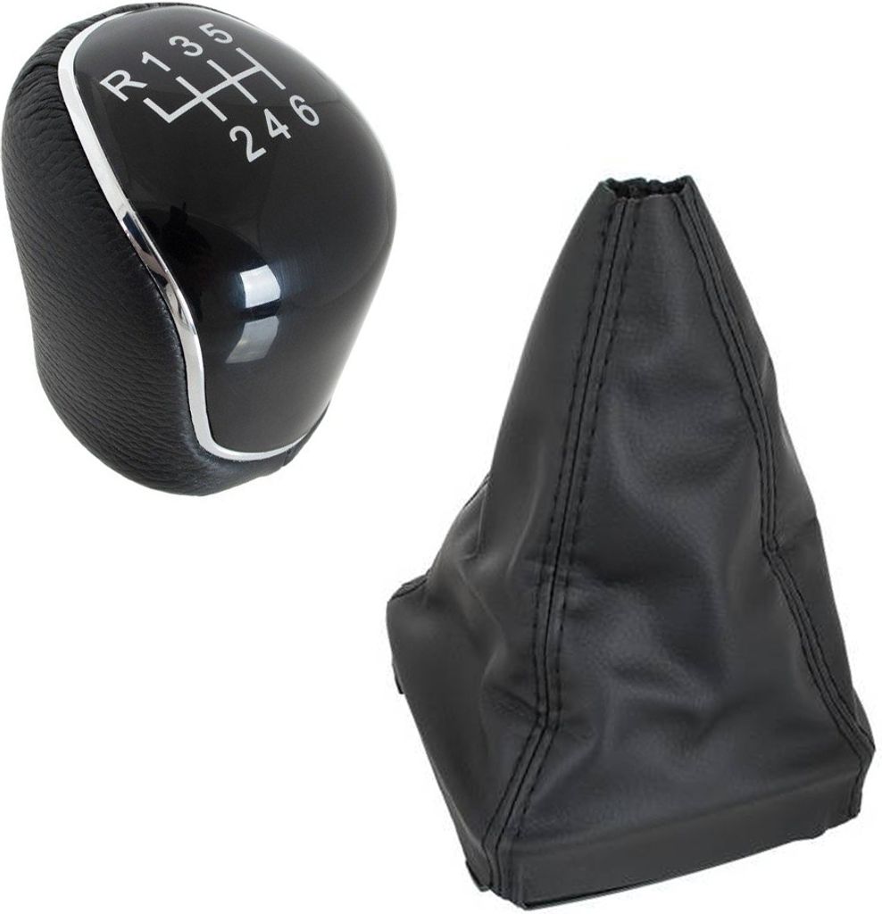 Schaltknauf Knauf 6-Gang Schaltmanschette Schwarz für Ford Mondeo IV 2007-2015