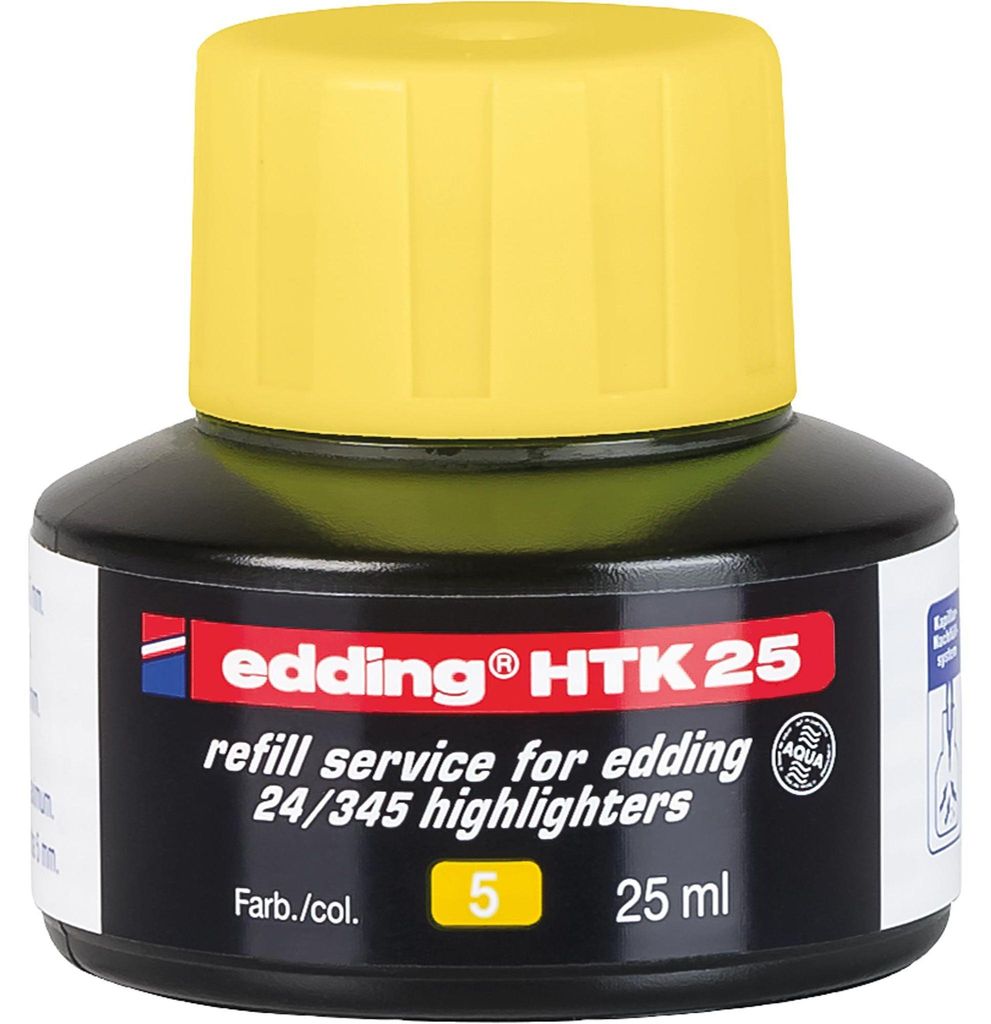 edding HTK25 4-HTK25005 Recharge 25ml jaune Image du produit 
