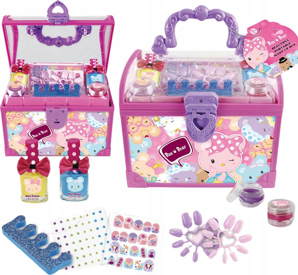Grosser Nagelkosmetikkoffer Makeup Beauty Kit Gemälde
