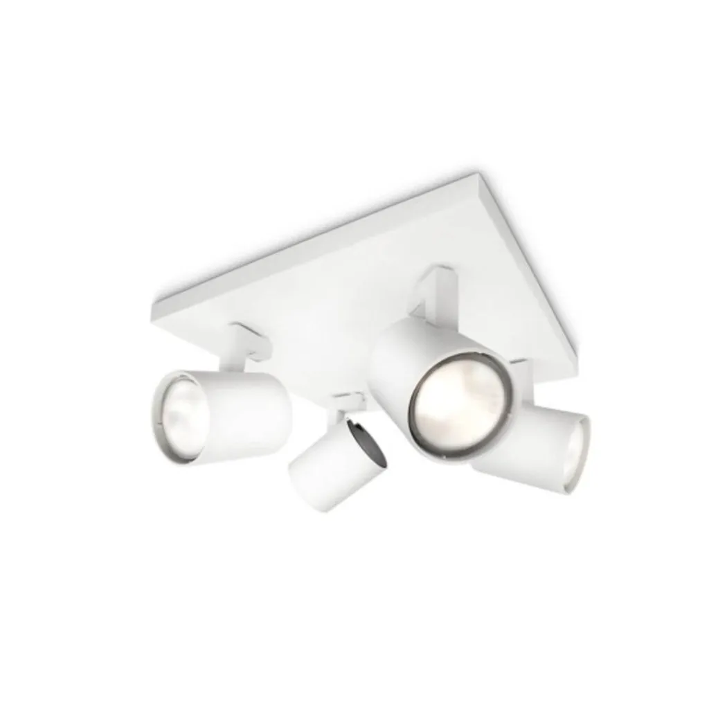Plafonnier 4 Lumières Philips Runner pour Éclairage de Bureau et Couloir