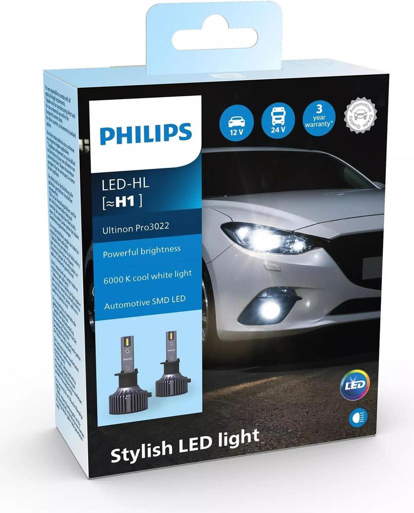 Philips [H1] HL Ultinon Pro3022 LED 12V&24V 6000K NO ECE Produktbild 