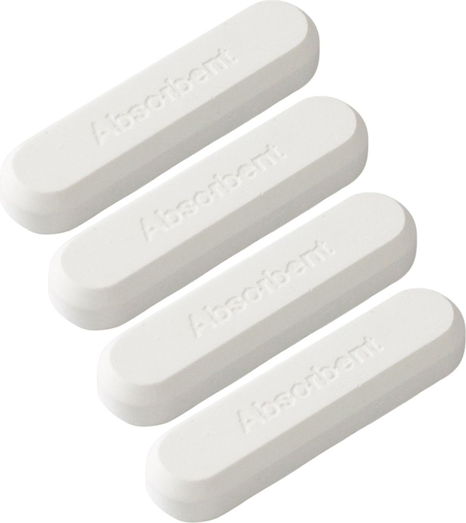 4pcs Garderobe Trocknungsstange Gute Absorption Feuchtigkeits leicht zu tragen Wasser absorbierende kompakt-Weiß