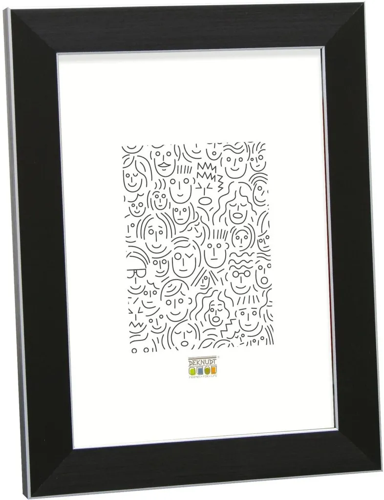 Cornice A4 Deknudt S41VK2 Nera e Argento | Acquista Online su [Nome Store]