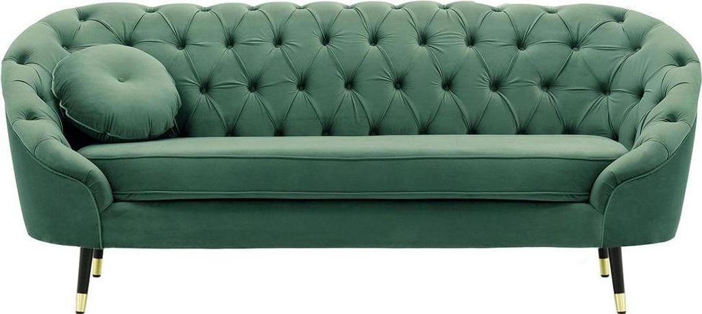 Gestepptes 2,5-Sitzer Sofa Kooper-Velluto 12-brass
