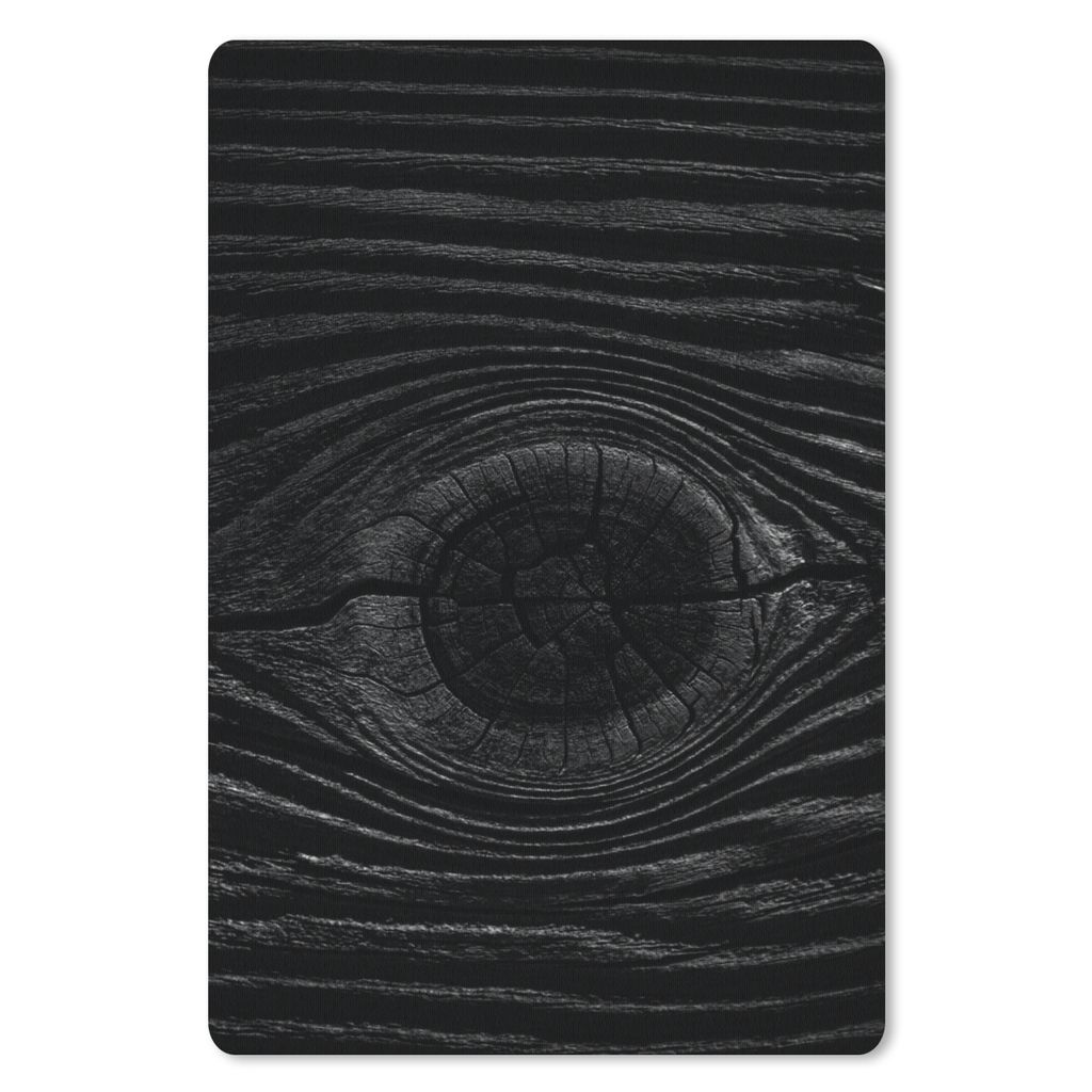MuchoWow Mauspad Mousepad Holz - Schwarz - Weiß - Design - Strukturen 40x60 cm - Mousepads - Maus Mat - Pad - Mausunterlage - Schreibtisch Acces...