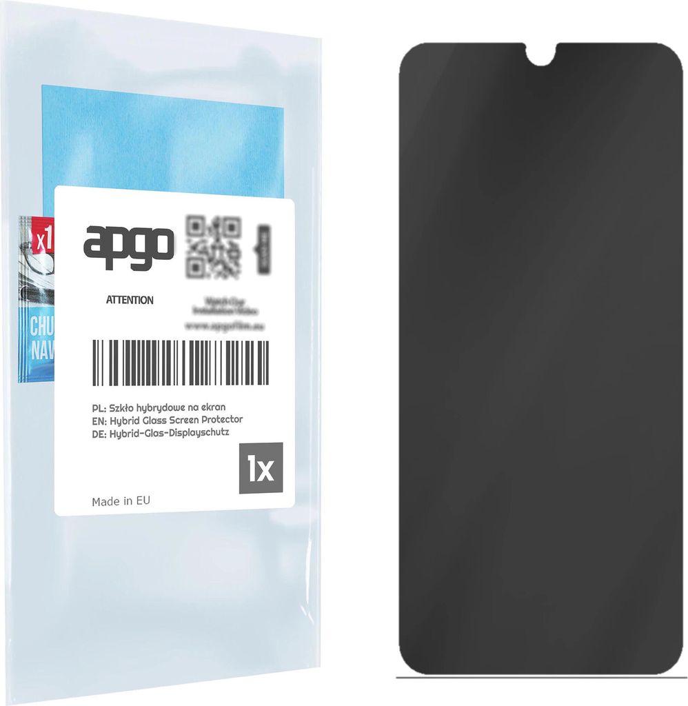 apgo Displayschutzglas Anti-Spähen Schutzglas für Samsung Galaxy A70 - Blickschutzglas Bildschirmschutz, 7H Hybrid Schutzglas mit Keramikbeschich...