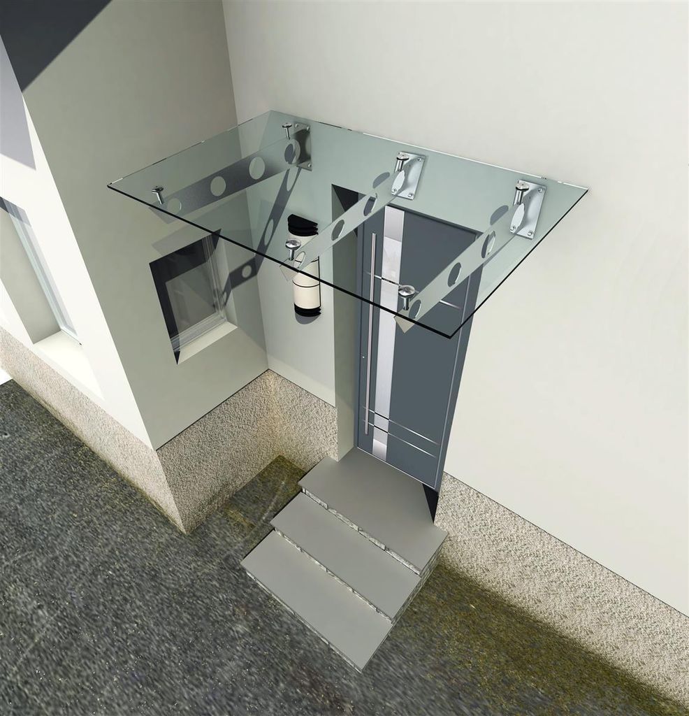 Glaszentrum Hagen - 200x90 cm Schizzo di vetro trasparente Immagine del prodotto 