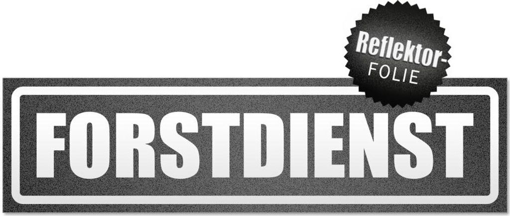 Forstdienst invertiert Magnetschild Schild magnetisch