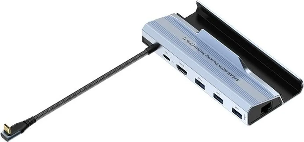 Station d'accueil 4K 60Hz 6-en-1 Aluminium pour Steam Deck et Asus Ally Z1