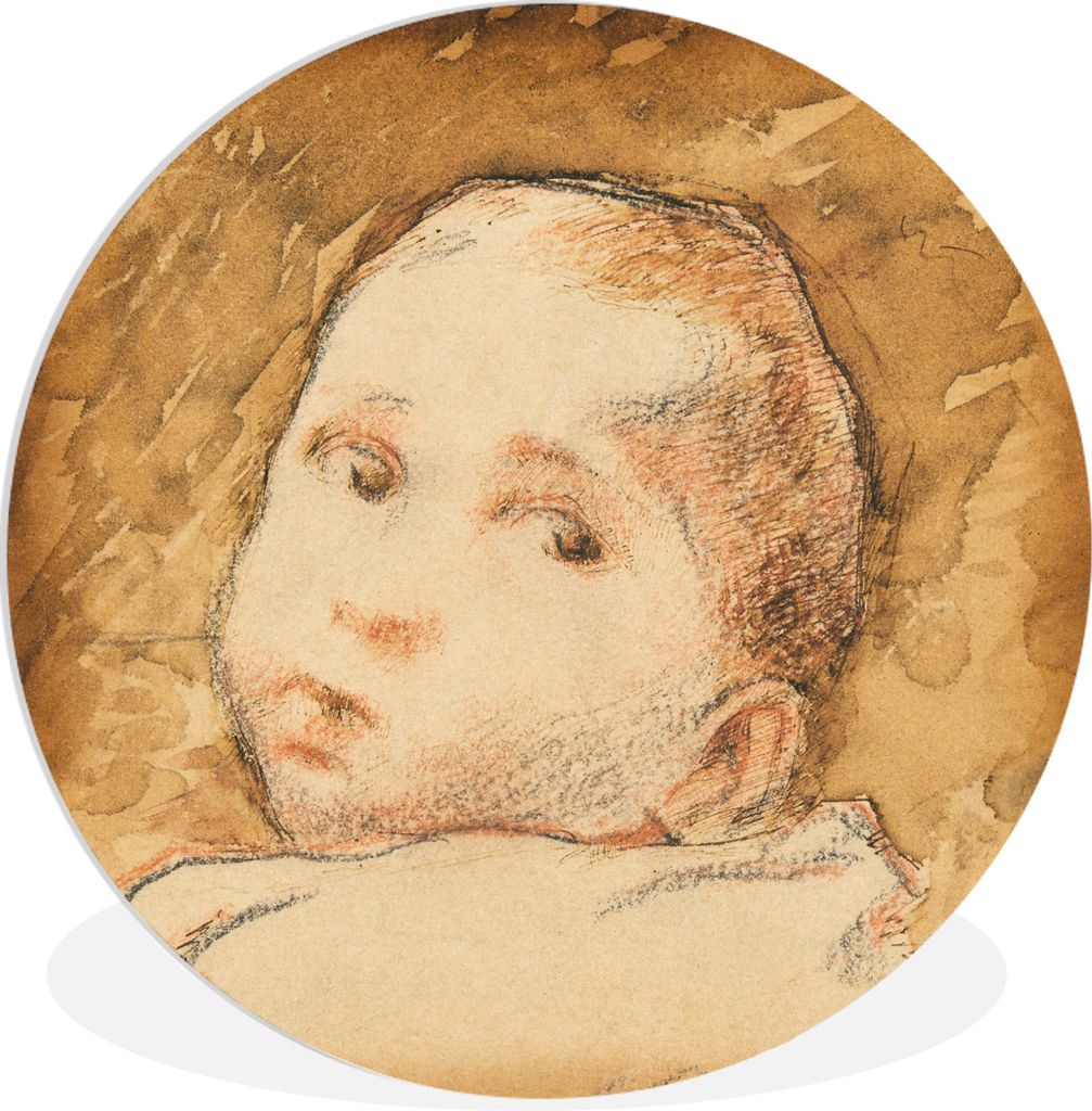 MuchoWow Rundes Wandbild - Runde Bilder Jean Ren Gauguin - Paul Gauguin Ø 30 cm Kreis Wanddekoration Kunststoff - Wandkreis - Wandschmuck - Schl...