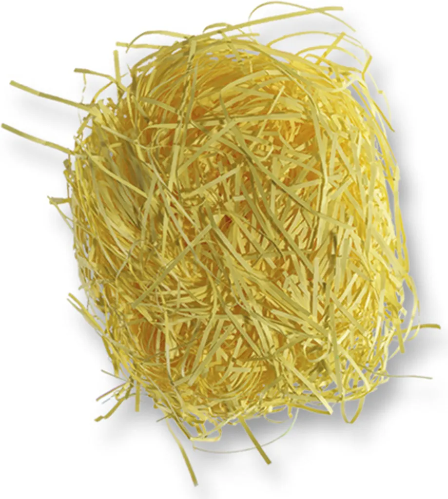 Herbe Déco Jaune Intense 30g folia - Paille Souple pour Loisirs Créatifs