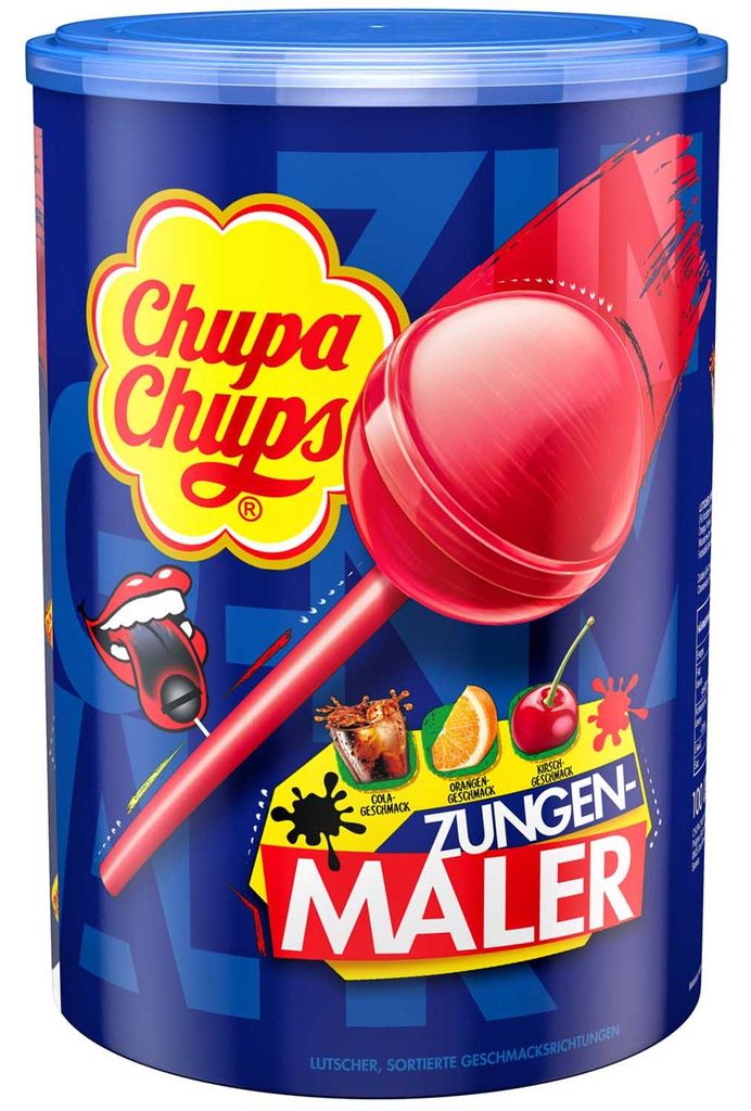 Chupa Chups Lingua di Ciliegia Arancione Cola fruttata 100s Immagine del prodotto 