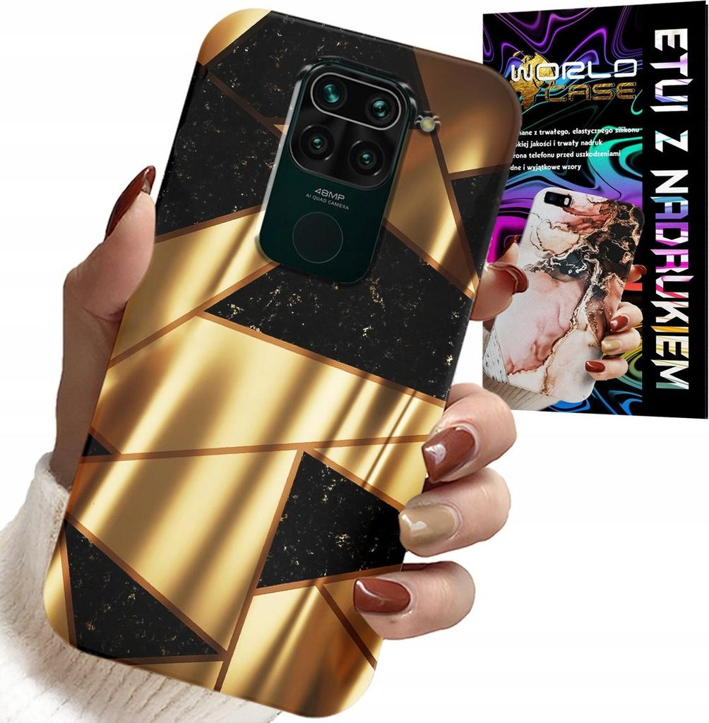 Hülle Für Xiaomi Note 9 - Gold Elegantes Design + Hydrofolie