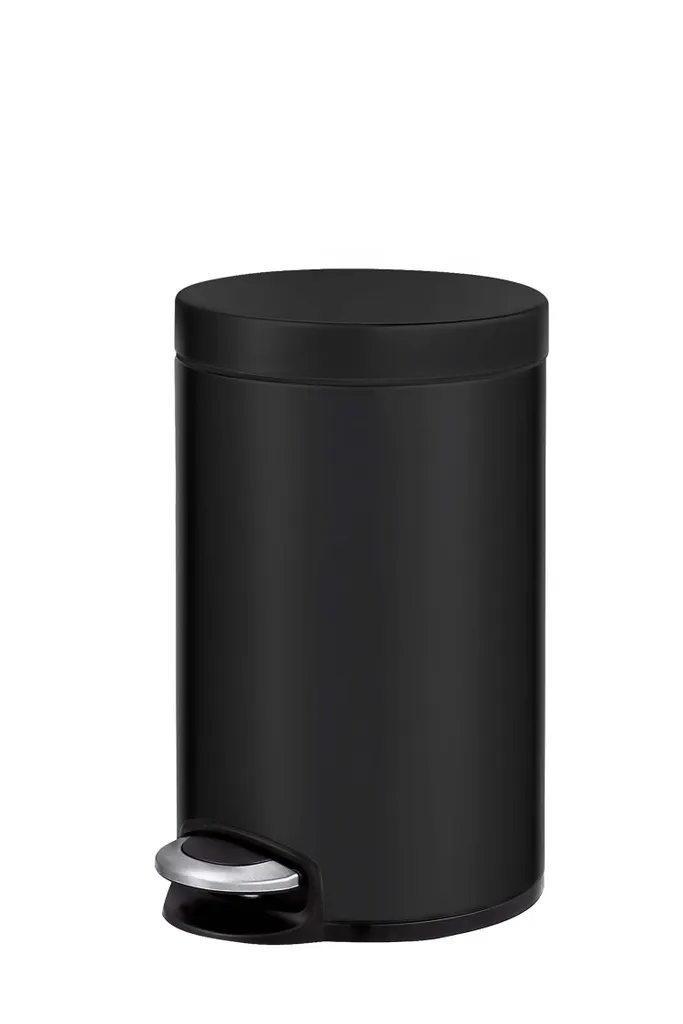 Poubelle de Cuisine 20 Litres Serene EKO Noire en Inox avec Pédale