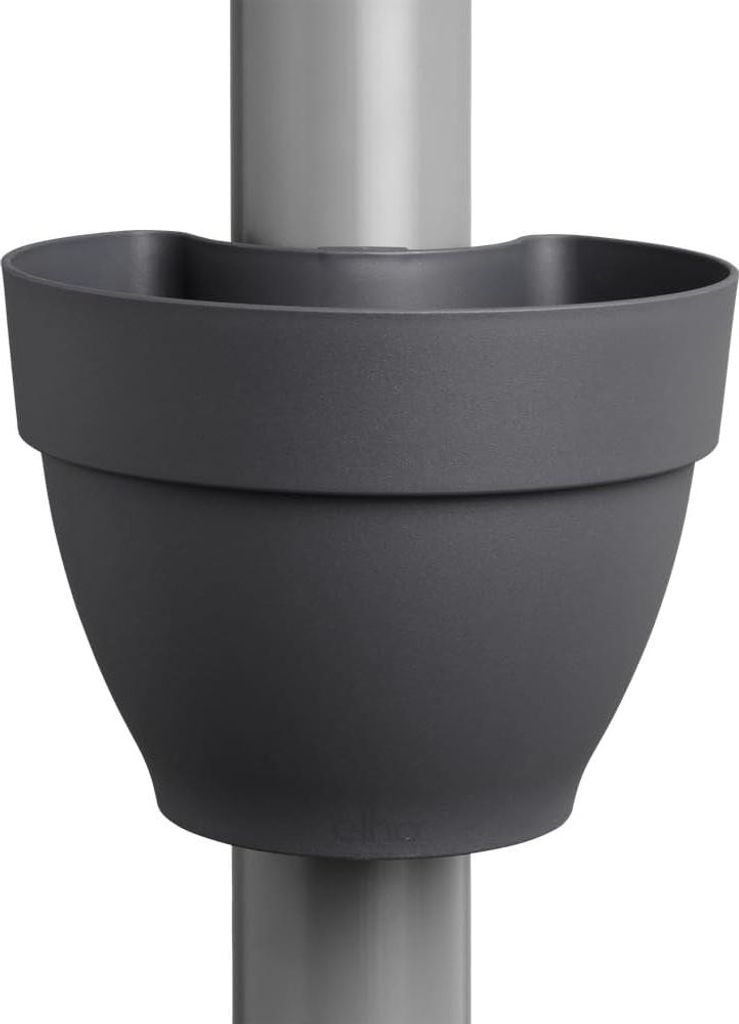 Vibia Campana Regenpijpbakje 40 - Blumentopf für Außen - Ø 21,6 x H 16,3 cm - Anthrazit