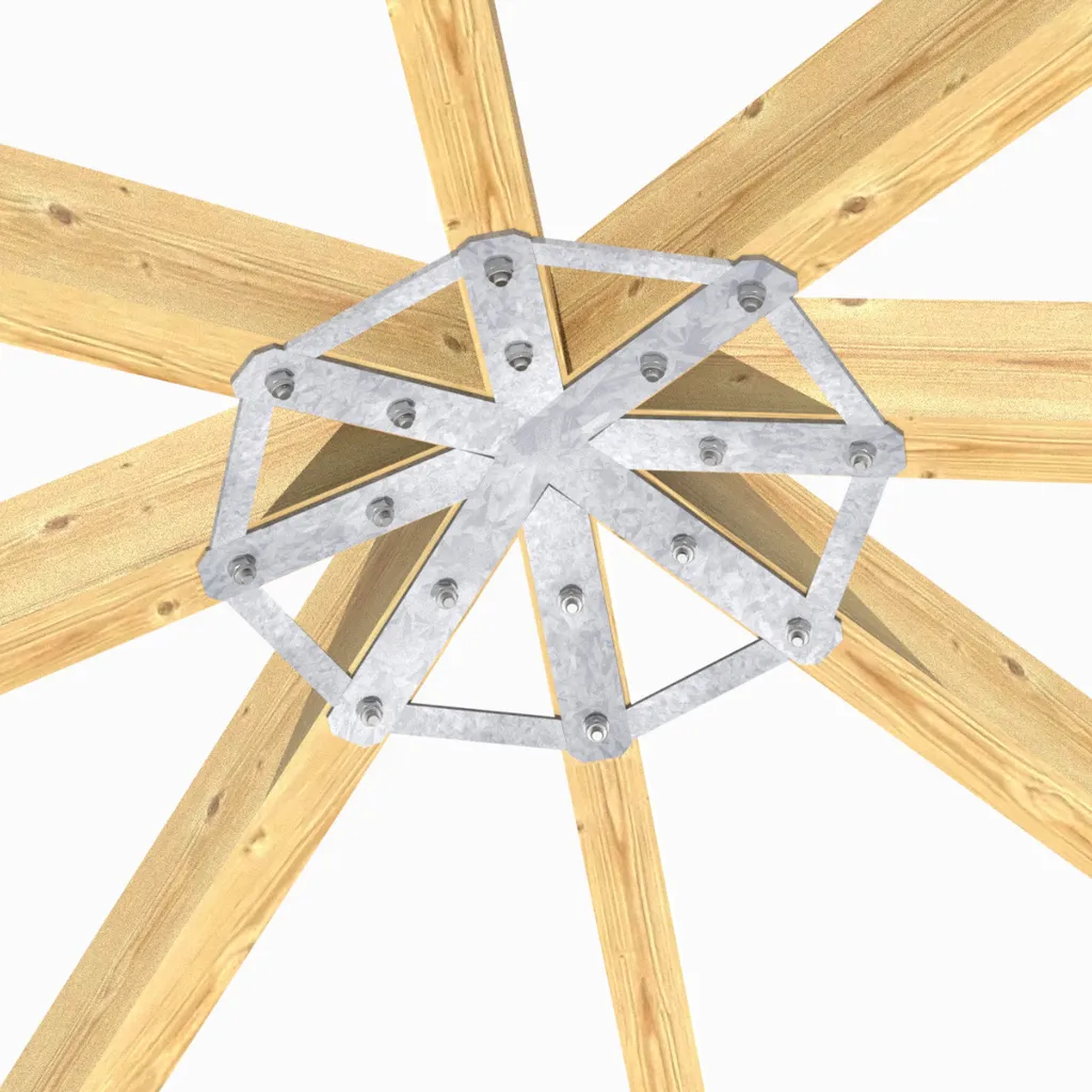 Connettore 8 Angoli per Gazebo Fai-da-te 5mm Acciaio Zincato Prezzo