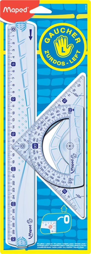 Maped 897118 Zestaw geometryczny dla leworęcznych Zdjęcie produktu 