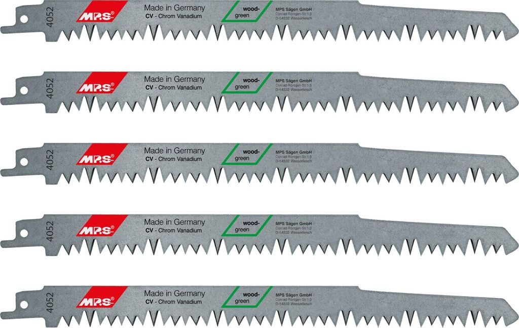 5 Stück MPS® CV-Säbelsägeblatt für 15 - 190mm Materialsärke Produktbild 