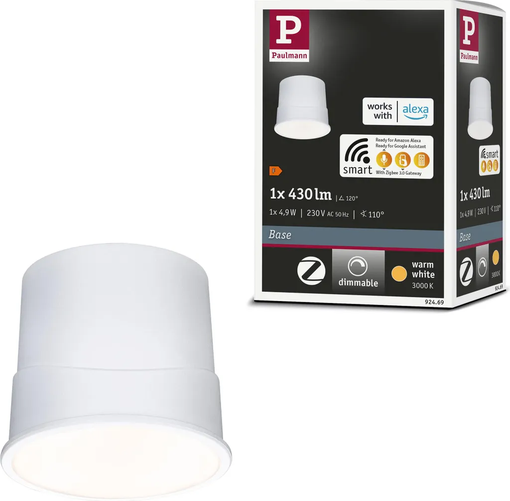 Set Base Paulmann LED 6W: Faretto da Incasso Design Sottile 230V