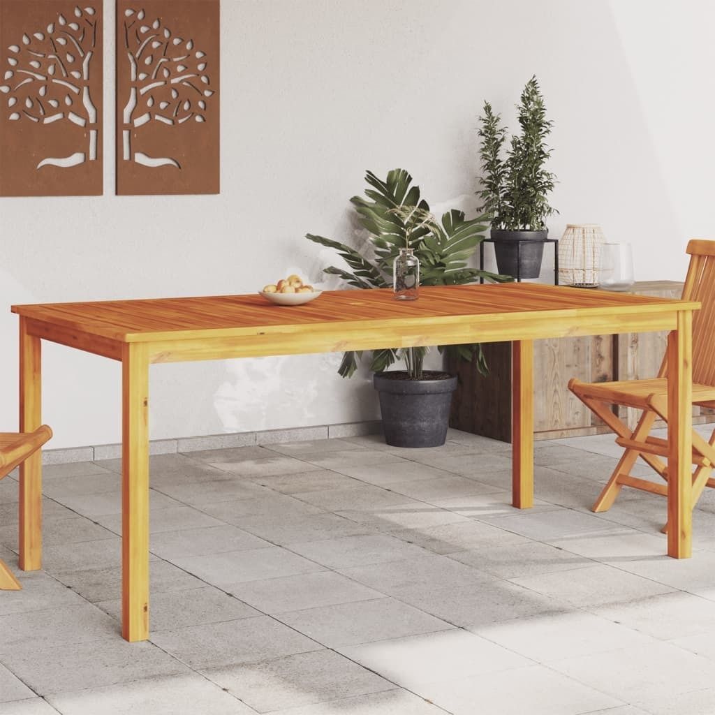 Design Garten-Esstisch 180x90x75 cm Massivholz Akazie, Gartentische 2024 Neu
