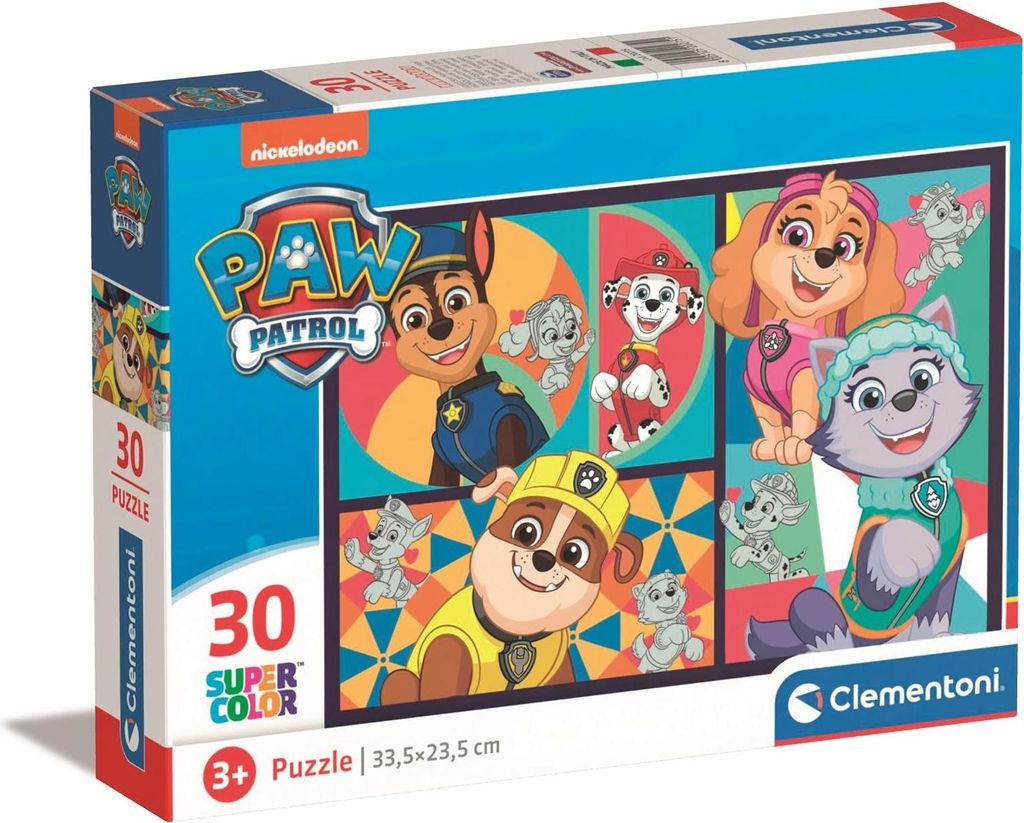 Clementoni puzzle 30 SuperKolor Paw Patrol 20275 Image du produit 