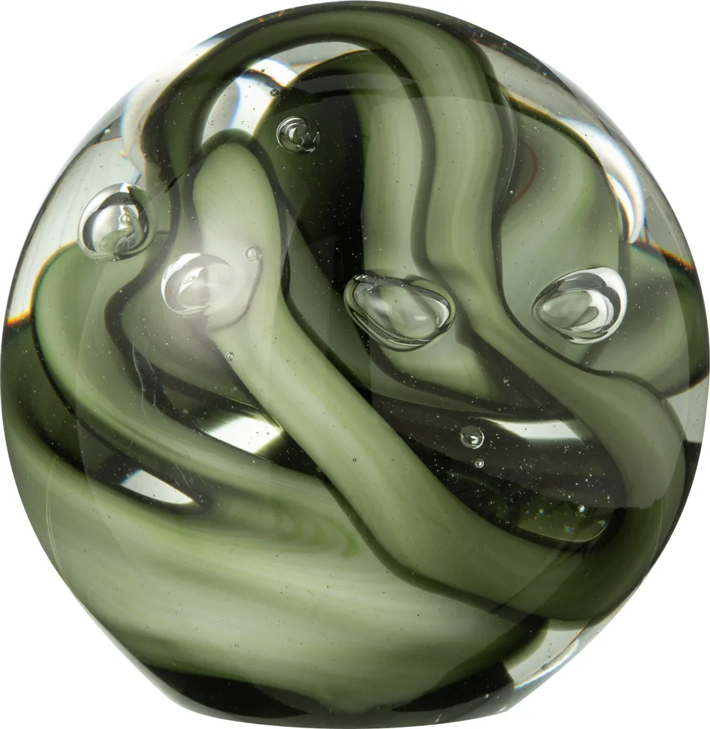 Objet de Décoration Presse-papier Sphère J-Line Tornado Verre Marron